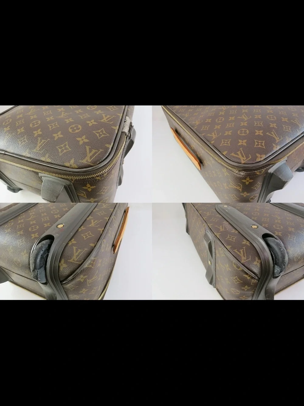 Louis Vuitton Monogram Canvas Rolling Carry-On in Brown and Tan